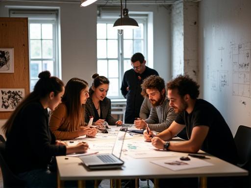 Image depicting a creative team collaborating.